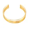 Estilo de Moda Cubo de Azúcar Anillo Ancho Liso Collar Estilo Europeo y Americano Diseño Exagerado Gargantilla Geométrica Conjunto de Pulsera y Anillo