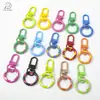 Hebilla de Resorte de Color Caramelo de Aleación Hebilla de Puerta Colgante para Equipaje Llavero Círculo de Resorte Colorido Material para Joyería DIY