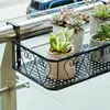 Estante de Almacenamiento con Red Antirrobo, Estante para Flores, Estante de Balcón, Estante Colgante Antirrobo para Macetas en Repisa de Ventana, Estante de Hierro para Suculentas