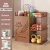 Cesta de Almacenamiento para Esterilla de Yoga, Estante de Almacenamiento para Equipo de Fitness con Ruedas, Estante de Almacenamiento para Cuerda de Saltar y Bádminton para Hogar en Espacios Estrechos