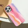 Rayas Irregulares Rosa Degradado Manzana 18Promax Nueva Funda para Teléfono Móvil Iphone14 Funda con Película Dos en Uno