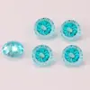 Yongjia Gems 6mm Chapado en Color Redondo Degradado Corte Araña de Fuego Circonita Piedra Suelta Joyería DIY Arte de Uñas Joyería Wholesale