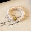 Goma para el pelo Gruesa de Alta Elasticidad con Pedrería Estilo Nuevo 2026 Cuerda para el Pelo de Gama Alta para Mujer Anillo de Pelo Tejido Otoño e Invierno Accesorio para el Cabello