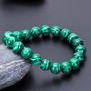 Pulsera de malaquita natural más vendida de comercio electrónico transfronterizo hecha a mano con cuentas de piedra natural pulsera de malaquita 6/8/10 mm