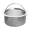 Filtro de Basura para Fregadero de Cocina Malla Fina Agujero Fino Desagüe Fregadero Fregadero Cesta para Lavar Platos Acero Inoxidable