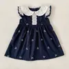 Vestido de Verano para Niña Estilo Nuevo con Lazo, Encaje, Mangas Volantes, Vestido de Princesa, Mameluco de Bebé, Body, Conjuntos a Juego para Hermanas Niñas