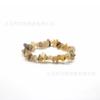 Ventas Directas de Fábrica Pulsera Elástica de Grava de Cristal Natural Pulsera de Grava Colorida Venta Caliente Transfronteriza