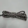 Cuerda Paracord Redonda de Poliéster Colorida de 5 mm con Nervaduras y Núcleo Trenzado, Cuerda Redonda de Dos Colores, Cuerda para Colgar Bolsas de Bricolaje, Cuerda para Cordones de Sudaderas y Pantalones