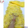 Vestido de novia francés bordado 3D lentejuelas bordadas cuentas bordadas tela de encaje nupcial lentejuelas tela de encaje