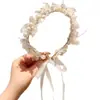 Diadema Floral de Verano y Primavera Super de Hada para Mujer, Accesorio para el Cabello que Realza la Atmósfera para Sesión de Fotos de Adultos, Diadema Pinza para el Cabello de Rosa de Moda
