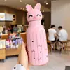 Taza térmica con temática de animales para niñas, elegante modelo nuevo 2026, vaso de agua para niños, especial para estudiantes que van a la escuela, vaso con popote para niños