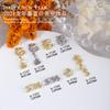 Accesorios para Uñas Zirconio Año Nuevo Zodiaco Personaje de la Fortuna Moneda Borla Colgante Estilo Chino Metal Uñas Pedrería