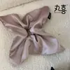 Elástico de Cabelo de Cetim Liso para Uso Diário, Prendedor de Rabo de Cavalo Baixo Estilo Coreano, Acessório de Cabelo Grande, Elegante e Estiloso