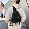 Saco peito masculino e feminino marca de moda mensageiro bolsa cintura ins moda cor de contraste estilo japonês 2022 novos meninos bolsa de ombro bolsa casal