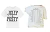 Camiseta de Manga Corta Estampada Transfronteriza Verano Estilo Americano Holgada Cuello Redondo