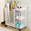 Zapatero, perchero para paraguas, estante multifuncional para entrada del hogar, zapatero de múltiples niveles, modelo nuevo simple para uso doméstico, móvil