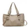 Bolsa Tote Simples de Grande Capacidade para o Dia a Dia de Mulheres 2026 Primavera Nova Tendência Estilosa Ultra-Popular Exquisite Bolsa de Ombro/Axila