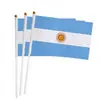 Bandera de Mano para Animación 14x21cm Bandera Nacional Pequeña Usa Canadá México Copa del Mundo Bandera Colorida Bandera de Poliéster Producto Nuevo Transfronterizo en Stock