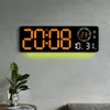 Nuevo Reloj Creativo Luminoso Reloj de Pared para Sala de Estar Simple Moderno Reloj Digital LED Dos Juegos de Despertadores 6688