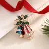 Moda Estilo Nuevo Europeo Festival Navideño Broche Árbol de Navidad Zapatos Anciano Reno Corona Copo de Nieve Campana Pin Mujeres Transfronterizo