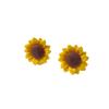 Nuevos pendientes de girasol personalizados de moda, pendientes de girasol, pendientes de oreja Joker simples, joyería al por mayor