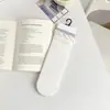 Meias Femininas de Algodão Puro para Primavera e Verão, Comprimento Médio, com Renda Fofa e Laço, Combinadas com Sapatos Pequenos de Couro, Meias Caídas e Meias de Algodão com Borda Bolha