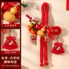 2026 Año del Caballo Nudo Tejido Escoba Calabaza Decoración Colgante para Manija de Puerta Nudo Chino Adorno de Año Nuevo