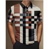 Polo de Hombre Malla Transpirable Solapa Tops Camisetas Minimalistas