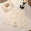 Shorts de Segurança de Seda de Gelo Sem Costura Dois em Um Anti-Exposição Bainha que Não Enrola Calcinha de Ângulo Reto Roupa Íntima com Forro de Seda Antibacteriano na Virilha para Mulheres