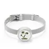 Pulsera de Aromaterapia Pulsera Hebilla para Aceite Esencial Hebilla de Acero de Titanio Reloj Ajustable con Pulsera Árbol de la Vida Fábrica Outlet