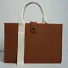 Bolsas de Feltro Atacado com Fitas, Bolsas Tote para Feiras de Negócios, Sacolas de Presente Promocionais, Logo Personalizável, Bolsas Tote Color Block