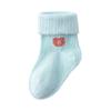 Calcetines infantiles de primavera 23 clase a algodón peinado calcetines para bebé conejo de dibujos animados calcetines de pestaña calcetines de algodón sueltos con encaje recién nacido