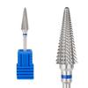 Broca de tungsteno para uñas nueva de fábrica, cabeza de rectificado de acero de tungsteno, giro bidireccional para mano izquierda y derecha, broca cónica de acero de tungsteno con diente recto, cinco en uno