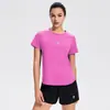 Verano Nueva Camiseta Deportiva de Manga Corta para Mujer Suelta Malla Transpirable Fitness Secado Rápido Ropa Profesional para Correr Matutino Paso Ropa de Yoga
