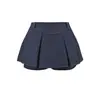 A1034-26 Falda Corta de Mezclilla de Cintura Alta Estilo A Verano, Corte Holgado Adelgazante para Cuerpo Tipo Pera, Falda de Talla Grande que se Ajusta a la Cadera