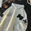 Sudadera con capucha para hombre, nuevo estilo primavera y otoño, bordado de letras, corte holgado, chaqueta de pareja de moda, sudadera de moda estilo americano