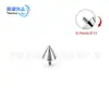 Aretes de aleación de titanio F136 con un diseño único, que incluyen púas de diablo, studs para labio, studs para lengua, studs para cartílago del oído y joyería para piercing con rosca interna