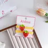 Ligas para el Cabello Lindas de Frutas para Niñas, Chongo Alto para Cola de Caballo, Bandas Elásticas de Anillo de Toalla Coloridas de Alta Elasticidad, Accesorios para el Cabello