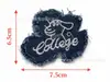 Patches de Tecido Jeans Lavado Retro Moda Coração Pequeno e Estrela de Cinco Pontas para Acessórios de Roupa, Sapatos, Chapéus, Bolsas e Patches Decorativos Bordados