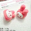 Accesorios de resina de dibujos animados lindos tridimensionales pegamento de crema DIY hecho a mano pasador cuerda para el pelo llavero bolsa sorpresa hebilla de zapato