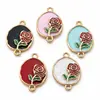 Tablero de doble capa flor de rosa pulsera DIY colgante collar colgante accesorios de joyería se pueden mezclar al por mayor venta directa de fábrica transfronterizo