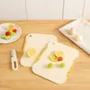 Tábua de Corte Dobrável para Exterior de Dupla Face Grau Alimentício para Corte de Frutas Pequena Tábua de Corte de Cozinha Tábua de Corte para Suplemento Alimentar de Bebê