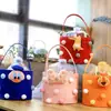 Bolsa de Feltro Desenho Animado Bolsa de Presente Acompanhante Bolsa de Mão Bolsa de Presente Publicitário Balde de Armazenamento de Feltro Lua Cheia Presente Acompanhante Balde de Abraço