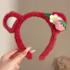 Diadema linda y divertida de felpa para lavarse la cara para hombres y mujeres, nuevo modelo 2026, diadema especial para aplicar maquillaje y mascarillas faciales, no estrangula el cabello