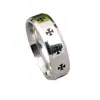 Anillo de acero de titanio al por mayor para hombre, anillo de cruz dominante, collar, anillo para dedo índice coreano, anillo de cola única, personalidad