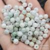 Jade jade un bien cuentas de agujero grande jade cuentas sueltas jade especie confuciana jadeíta 6 mm cuentas redondas accesorios de joyería diy cuentas hechas a mano