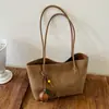 Bolsas vintage transfronteiriças outono 2026 nova bolsa tote feminina grande capacidade moderna versátil bolsa de ombro bolsa de axila