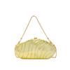 Bolso Acrílico de Moda para Mujer Bolso de Cena de Cadena Simple a Rayas para Mujer Bolso Clutch de Moda 2025 Bolso con Patrón de Piedra