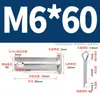 Pasador de Acero Inoxidable 304 con Cabeza Plana y Agujero, Pasador Cilíndrico, Pasador de Posicionamiento Cilíndrico Gb882 con Juego de Pasador de Chaveta