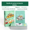 Mini Baralho de Cartas Infantis de Bolso Versão Q Pato Feliz Fofo Jogo de Mesa Lobisomem Desenho Animado Quarto de Estudante Paciência Pequena